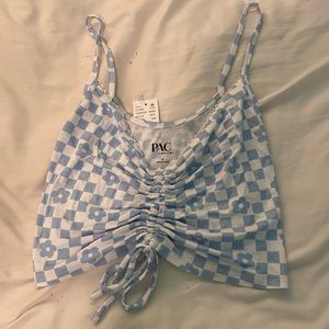 Checkered cami top